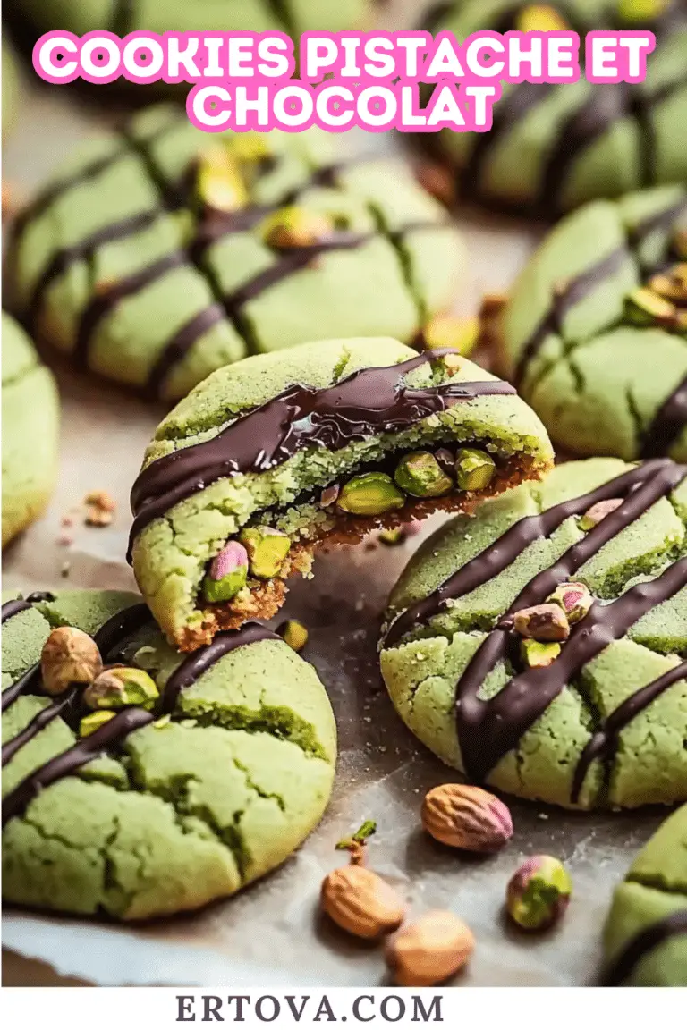 Cookies Pistache et Chocolat : Un Classique Gourmand et Original