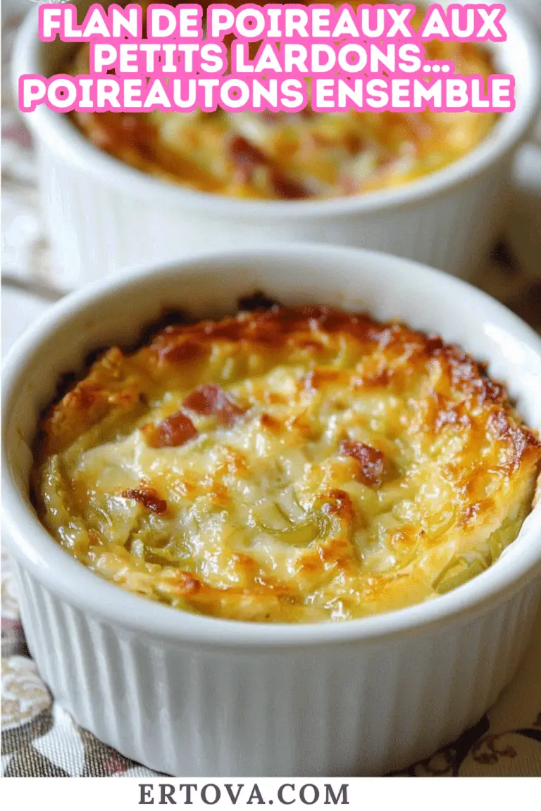 Flan de Poireaux aux Petits Lardons : « Poireautons » Ensemble !