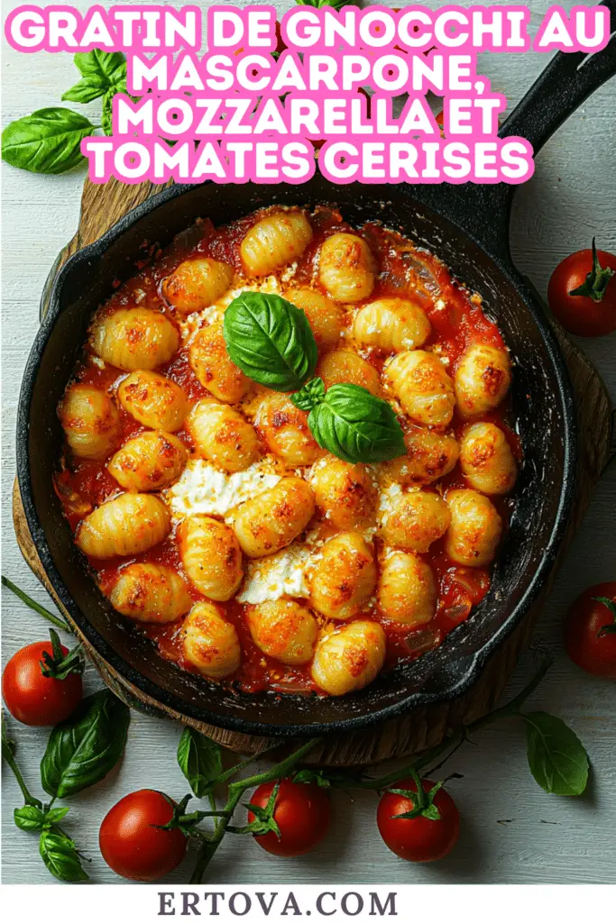 Gratin de Gnocchi au Mascarpone, Mozzarella et Tomates Cerises : Un Vrai Régal Italien !