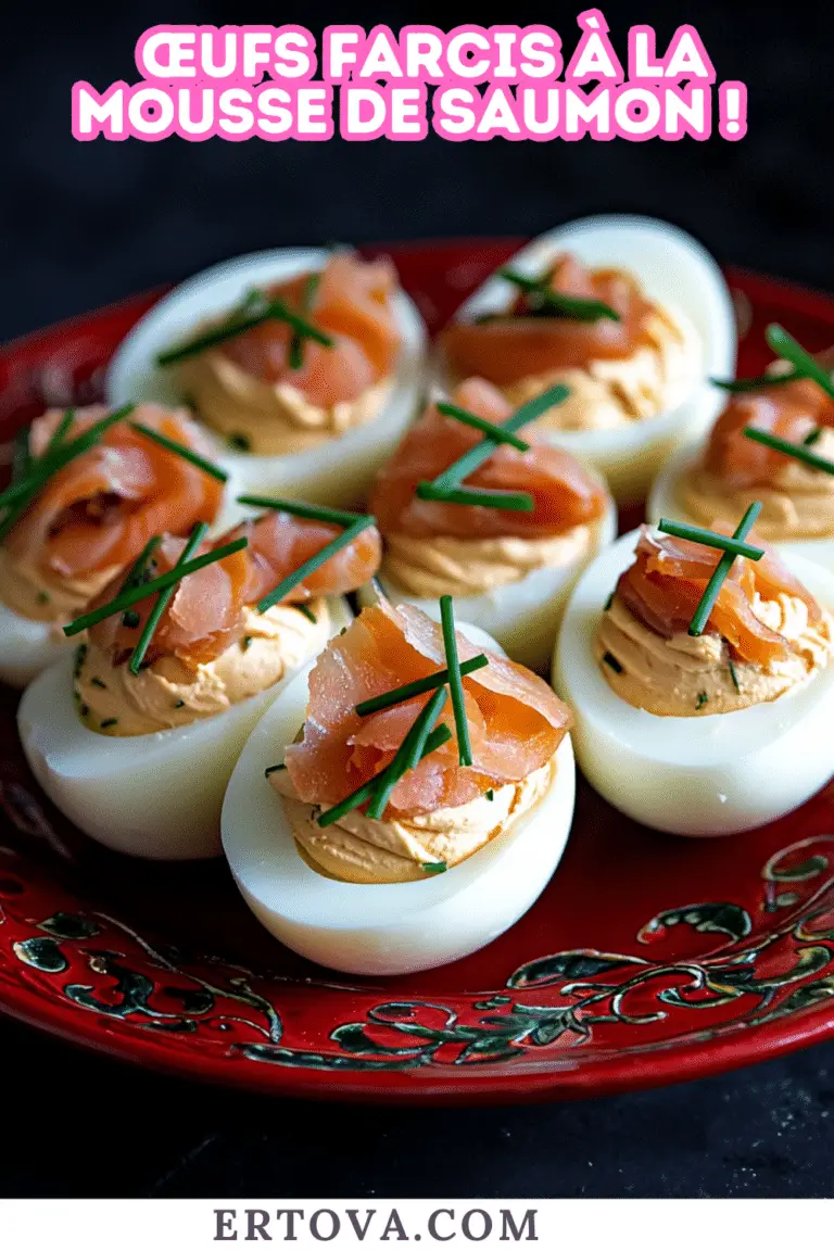 Œufs Farcis à la Mousse de Saumon : Une Entrée Raffinée et Savoureuse