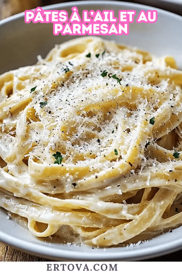 Pâtes à l’Ail et au Parmesan : Un Classique Italien Simple et Savoureux