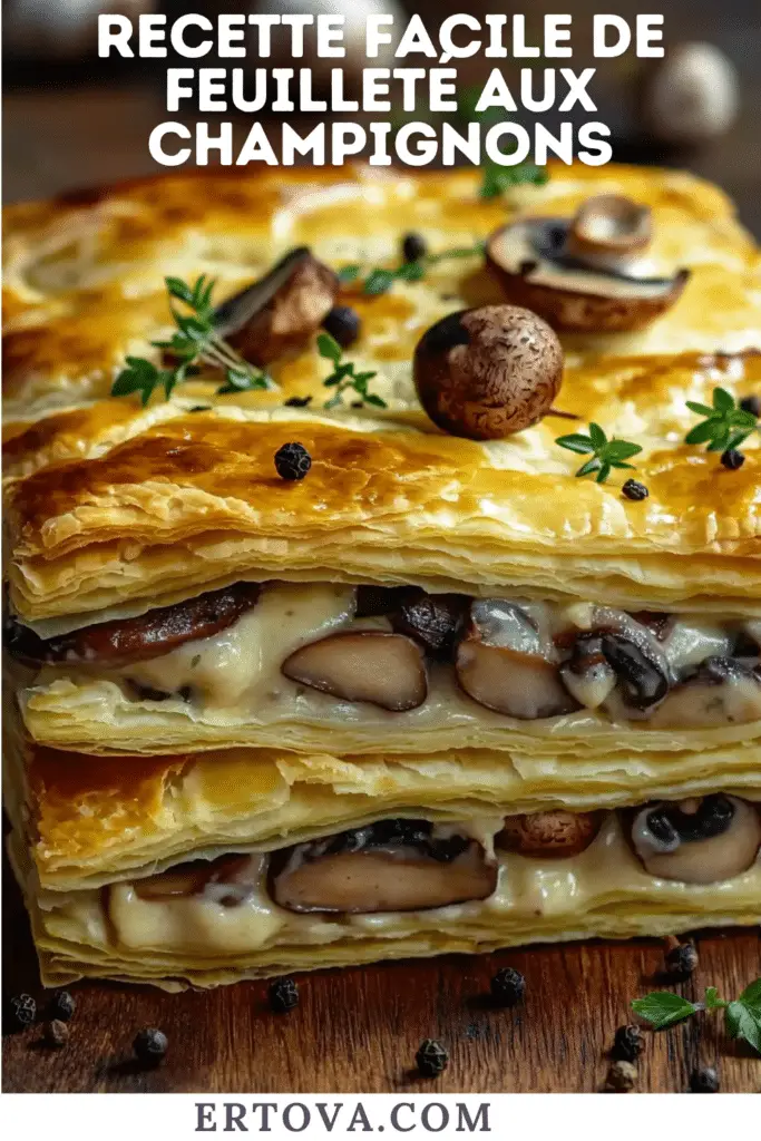 Feuilleté aux Champignons : Simple, Rapide et Savoureux