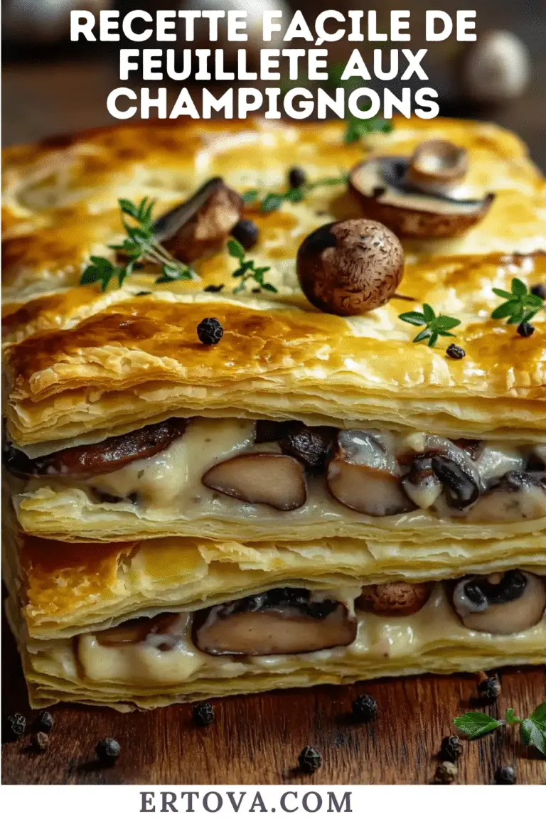 Feuilleté aux Champignons : Simple, Rapide et Savoureux