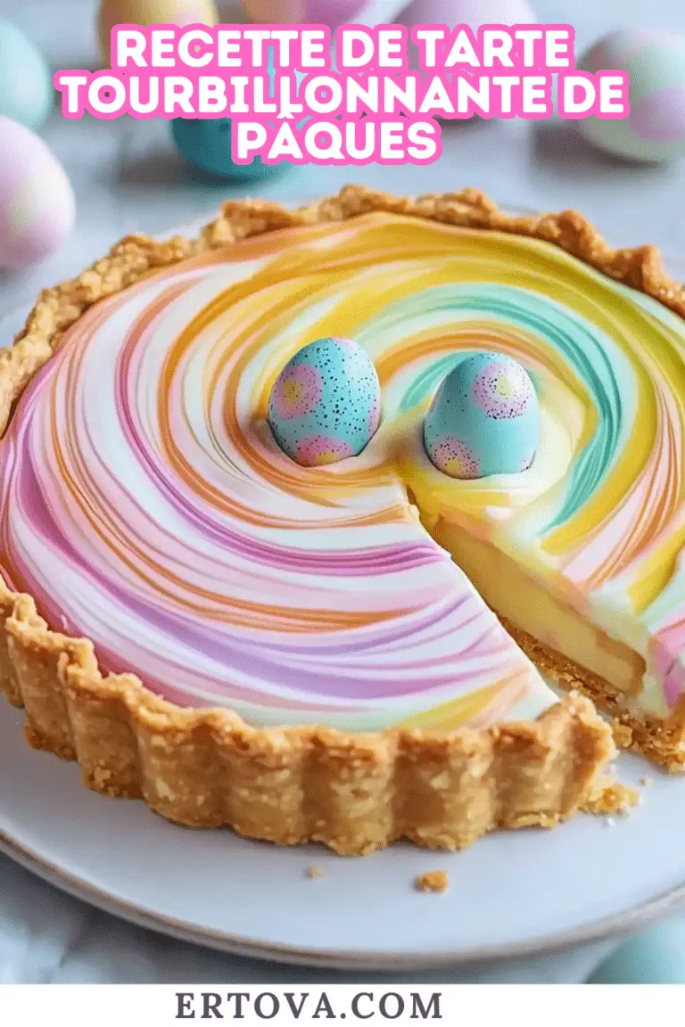Tarte Tourbillonnante de Pâques : Un Arc-en-ciel de Saveurs sur votre Table