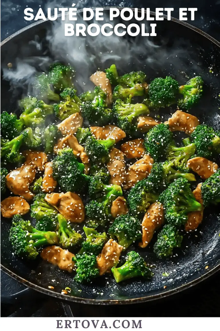 Sauté de Poulet et Brocoli : Un Plat Sain et Savoureux Prêt en un Clin d’Œil