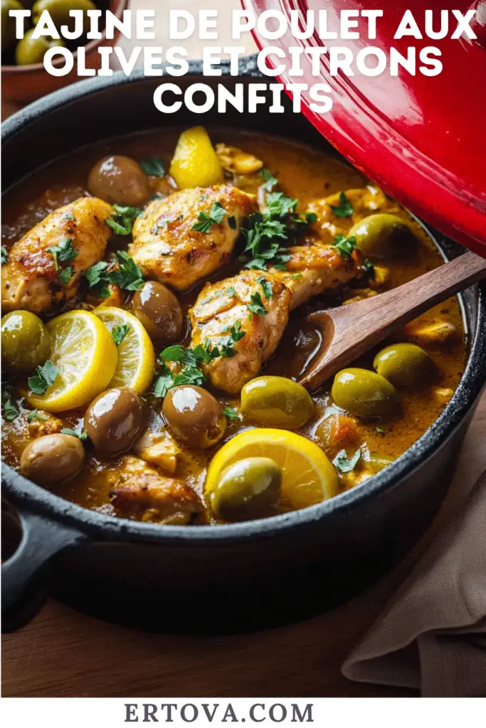 Tajine de Poulet aux Olives et Citrons Confits : Un Voyage Gustatif au Maroc
