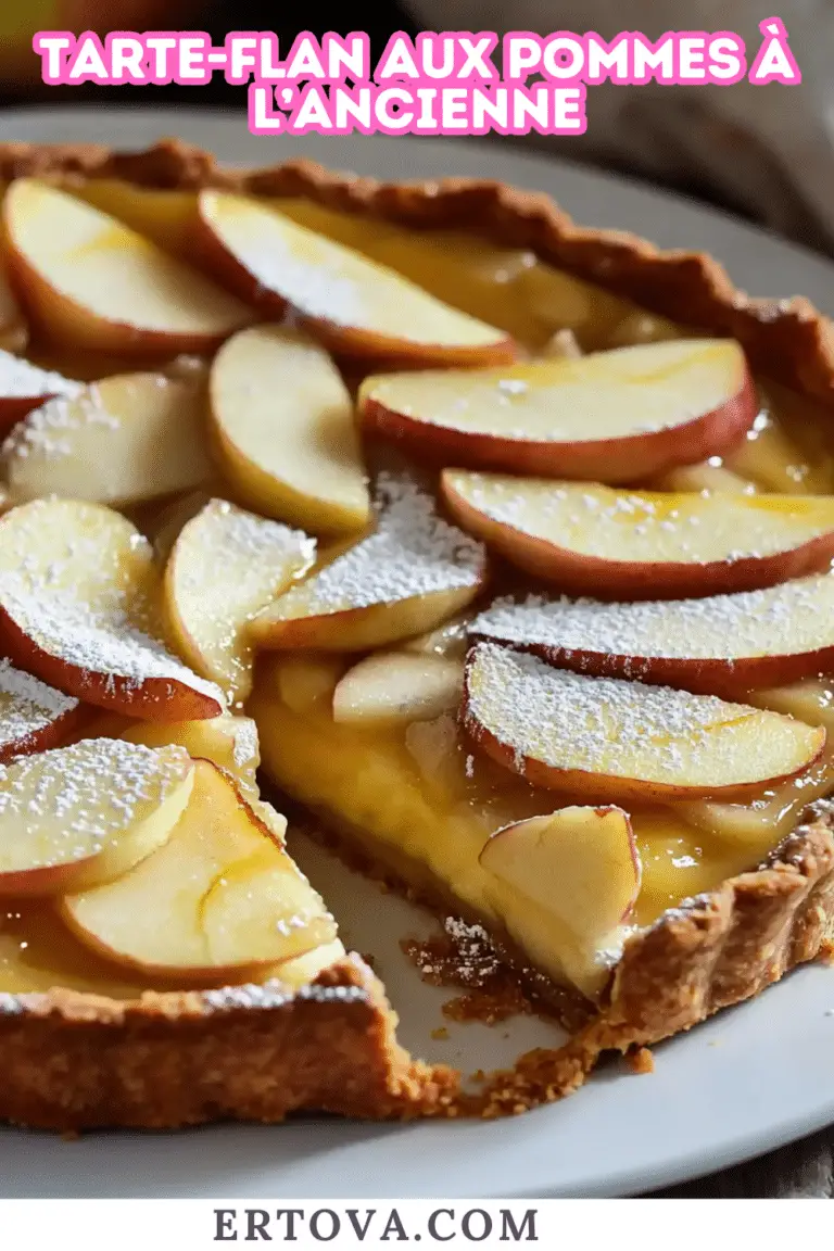 Tarte-Flan aux Pommes à l’Ancienne : Un Classique Réconfortant