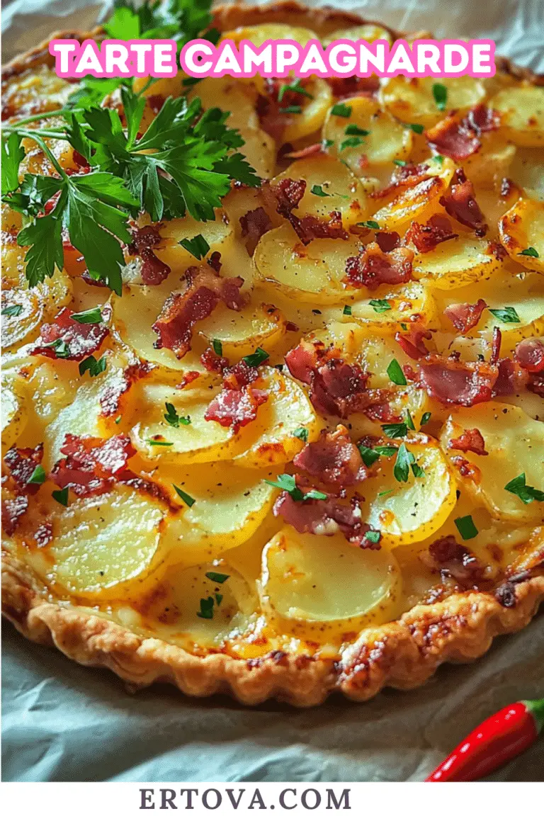 Tarte Campagnarde : Un Classique Rustique et Savoureux