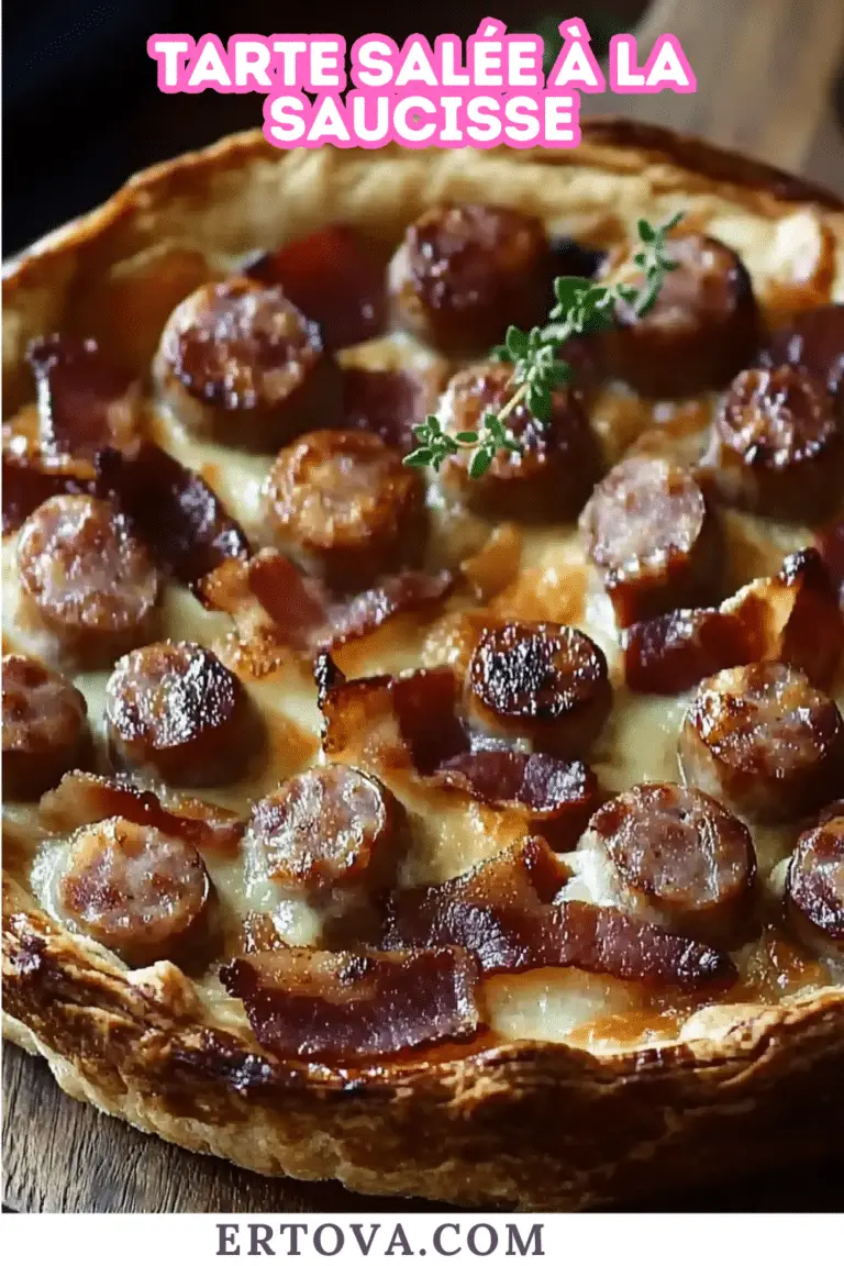 Tarte Salée à la Saucisse : Un Classique Simple et Savoureux