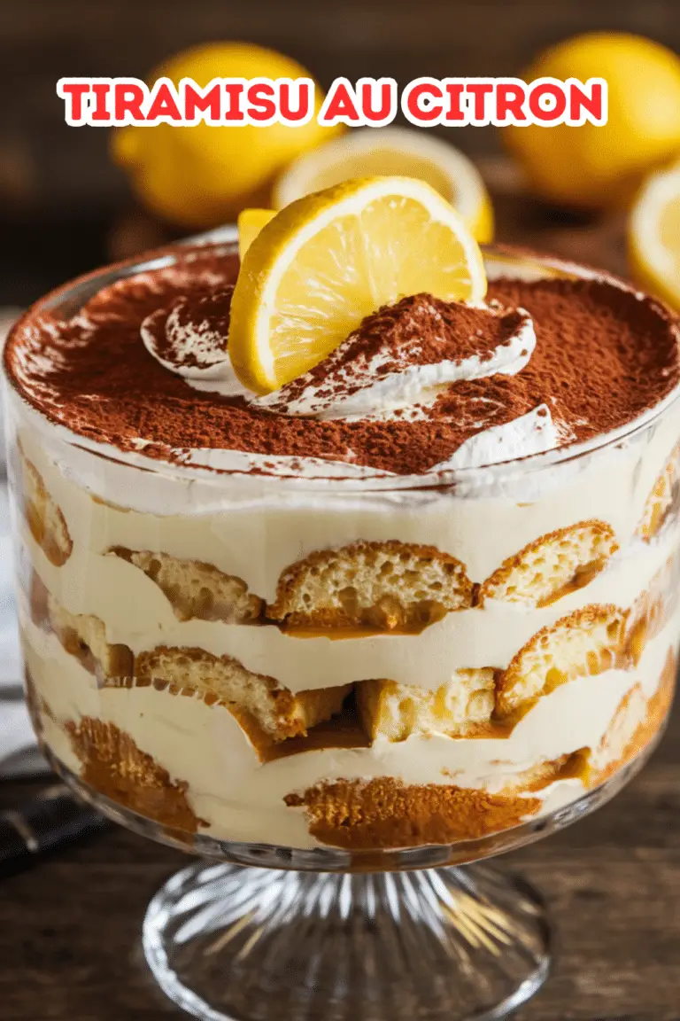 Tiramisu au Citron : Un Dessert Léger, Frais et Facile à Réaliser
