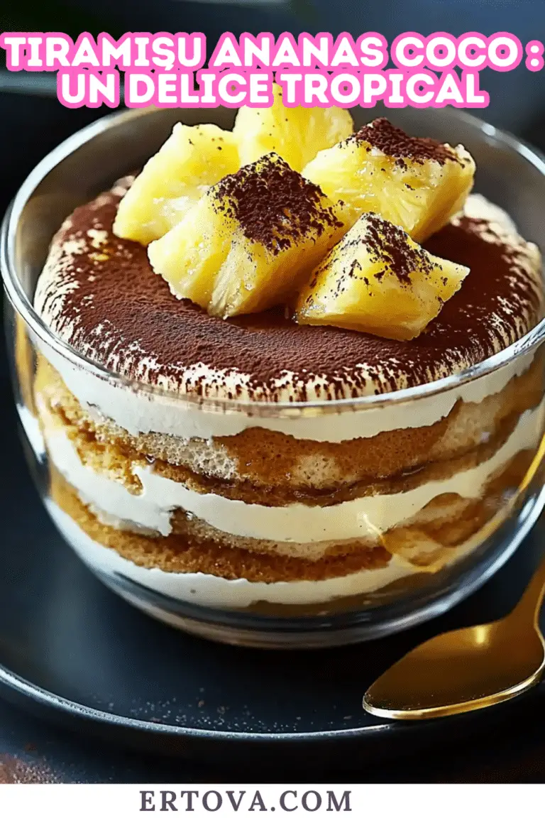 Tiramisu Ananas Coco : L’Évasion Tropicale en Dessert