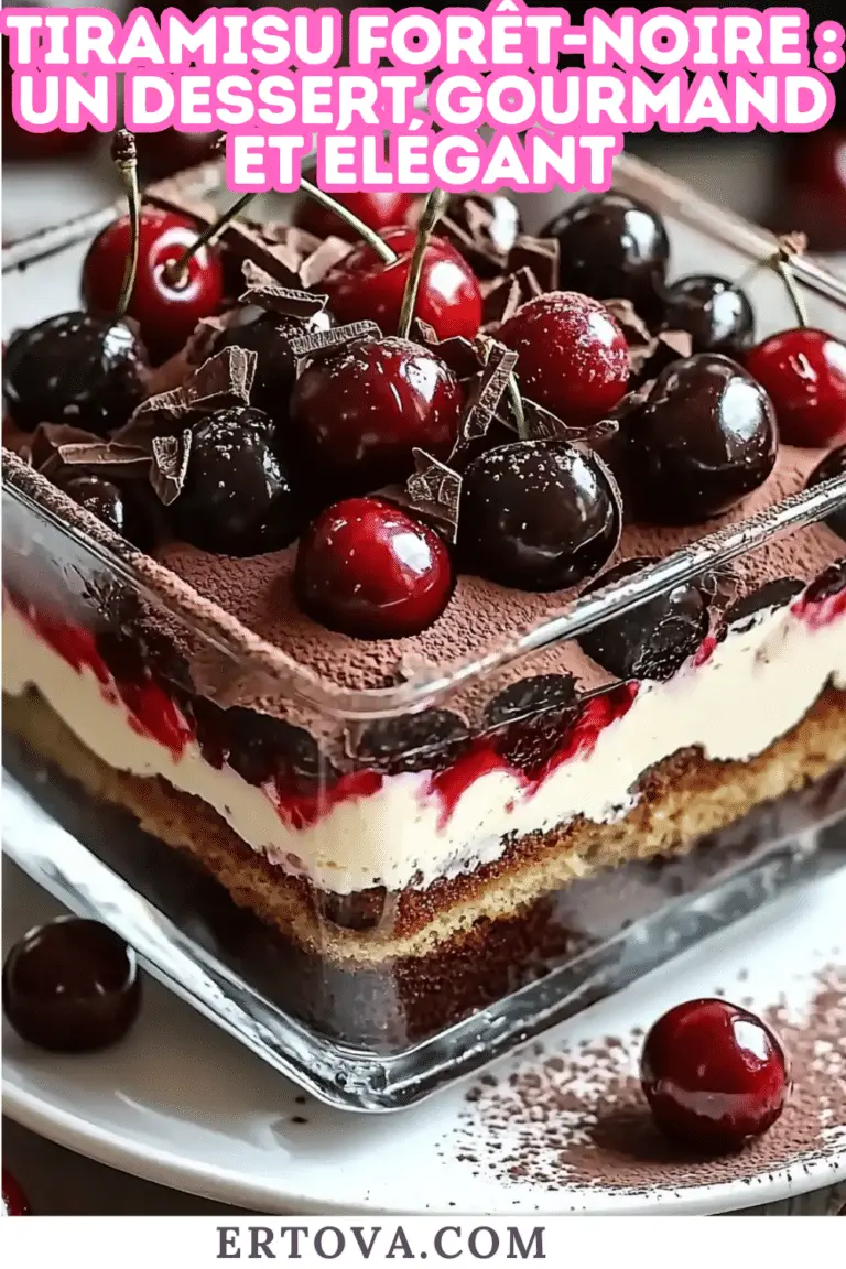 Tiramisu Forêt-Noire : Un Dessert Gourmand et Élégant