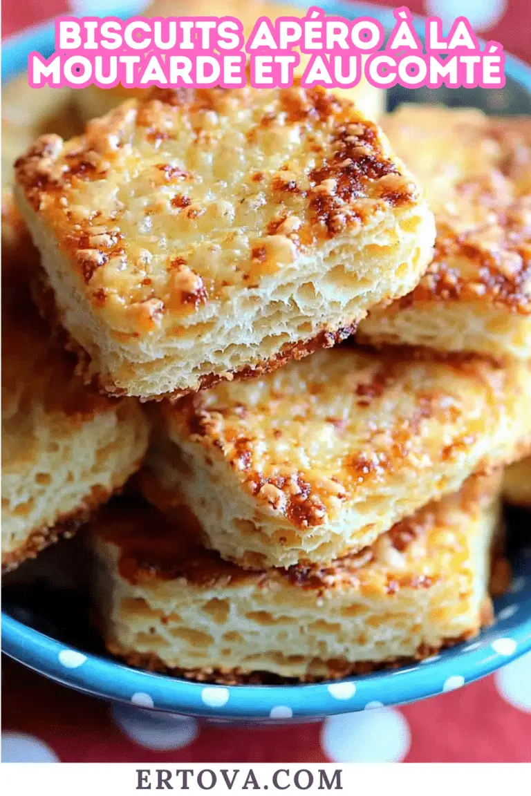 Biscuits Apéro à la Moutarde et au Comté : Un Classique Simple et Savoureux