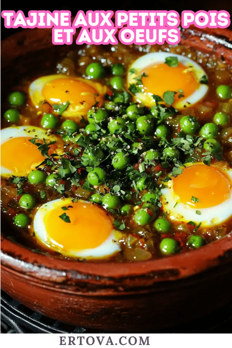 Tajine aux Petits Pois et aux Oeufs : Simple et Savoureux