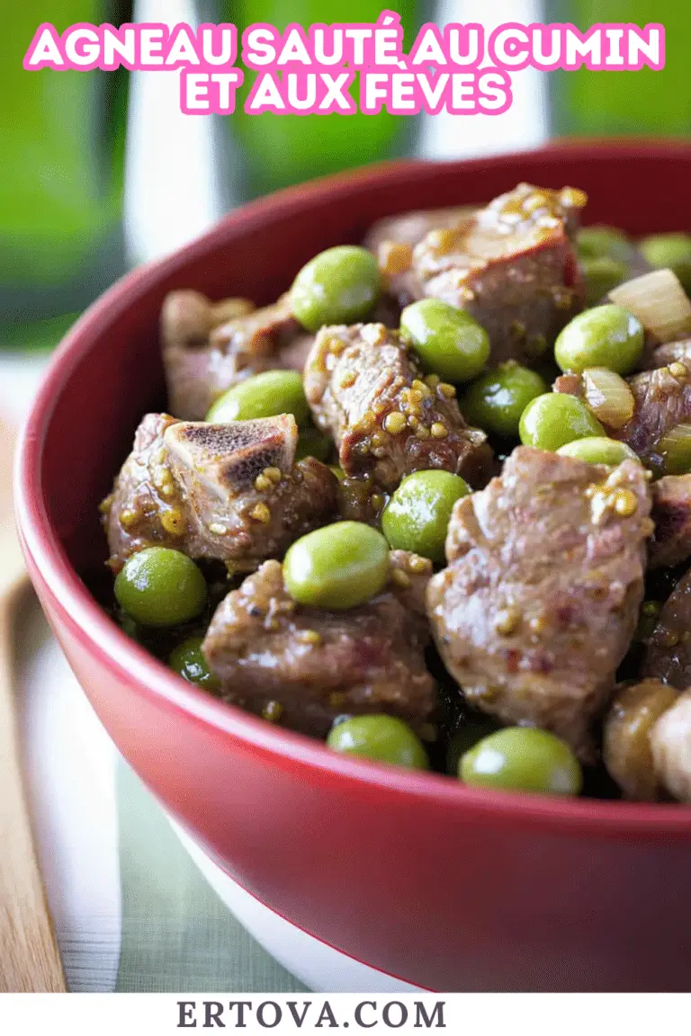 Agneau Sauté au Cumin et aux Fèves : Un Plat Traditionnel Revisitée