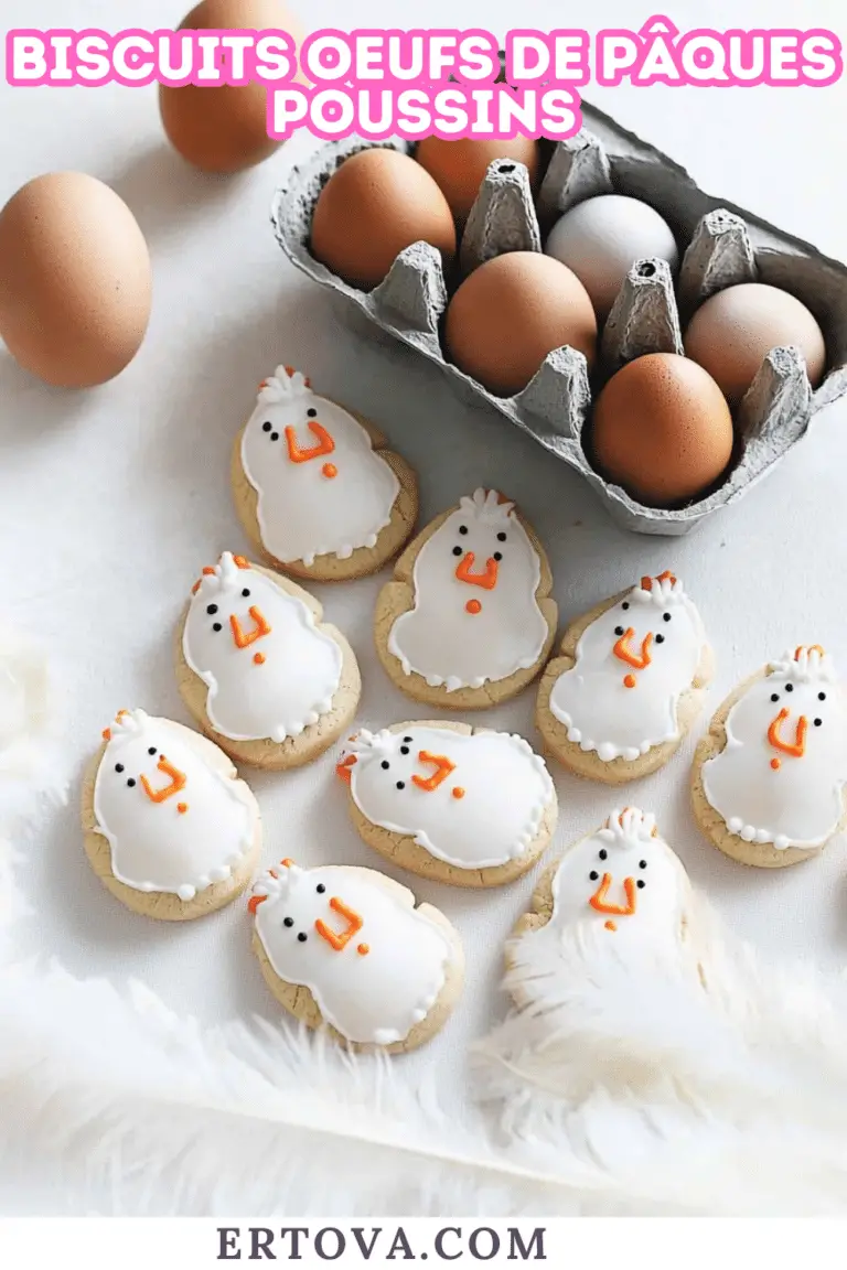 Biscuits Oeufs de Pâques poussins