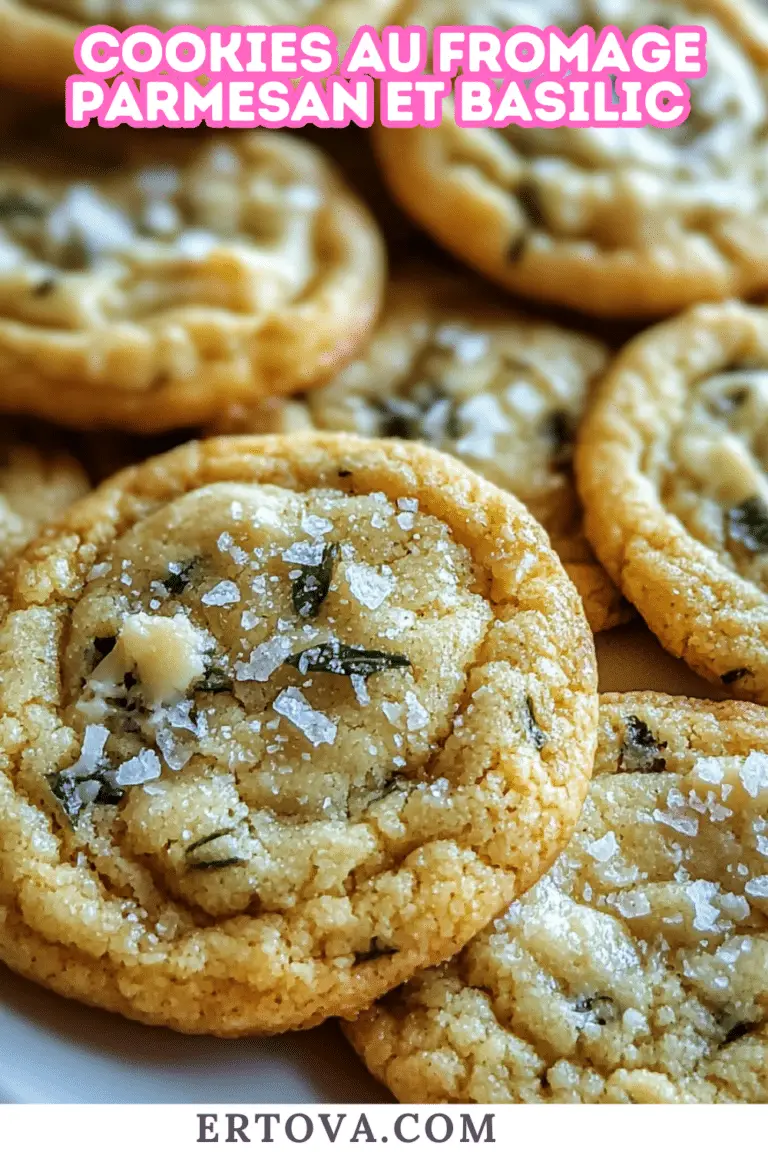 COOKIES AU FROMAGE PARMESAN ET BASILIC 