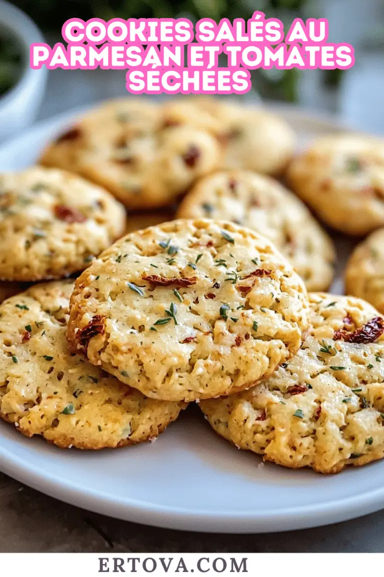 COOKIES SALÉS AU PARMESAN ET TOMATES SÉCHÉES 