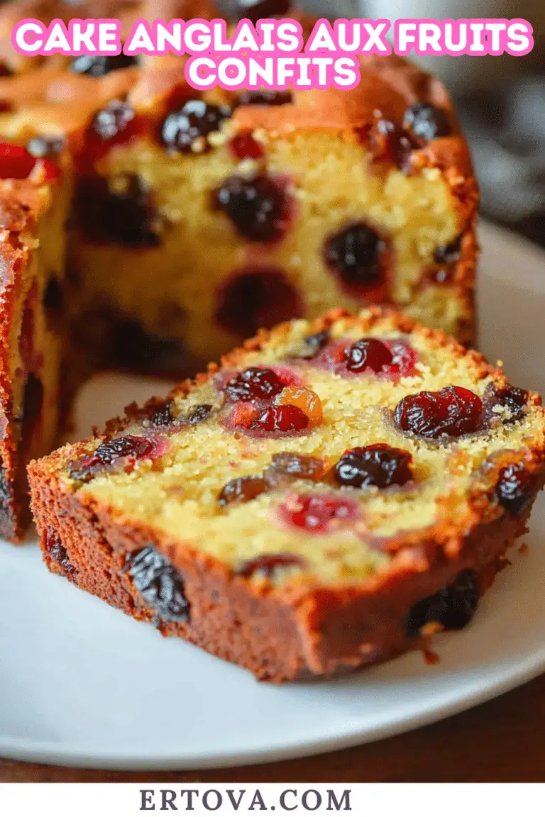 Cake Anglais aux Fruits Confits : Un Voyage Gourmand en Terre Britannique