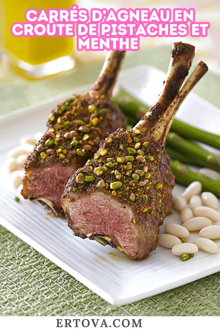 Carrés d’Agneau en Croûte de Pistaches et Menthe : Un Festin Printanier et Parfumé !