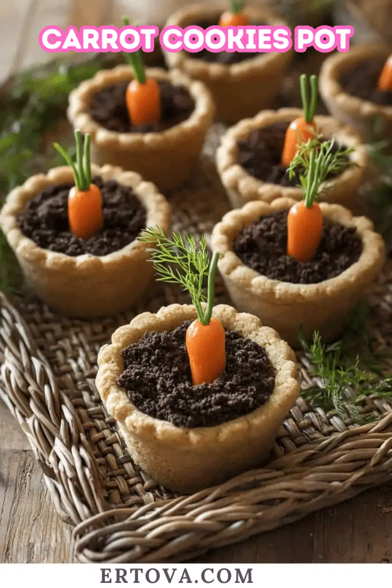 Carrot cookies pot