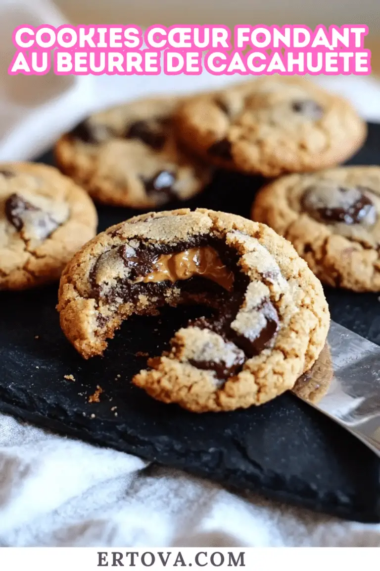 Cookies Cœur Fondant au Beurre de Cacahuète