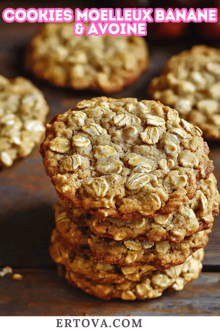 Cookies Moelleux Banane & Avoine : Une Gourmandise Saine Sans Sucre Ajouté, Prête en 15 Minutes !