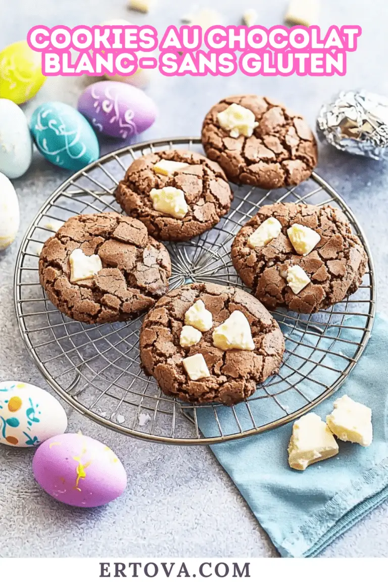 Cookies au chocolat blanc – sans gluten