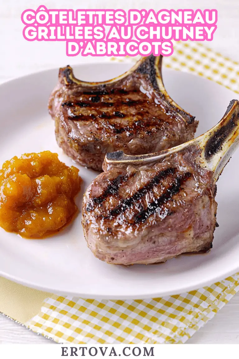 Côtelettes d’Agneau Grillées au Chutney d’Abricots : Un Festin Sucré-Salé Ensoleillé !
