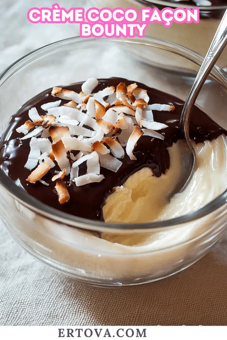 Crème Coco Façon Bounty : Une Explosion de Gourmandise, Onctueuse, Chocolatée et Exotique