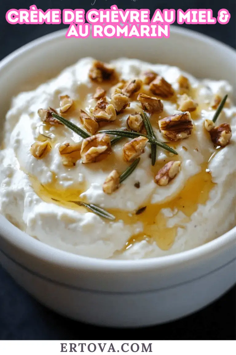 Crème de Chèvre au Miel & au Romarin : Une Symphonie de Saveurs