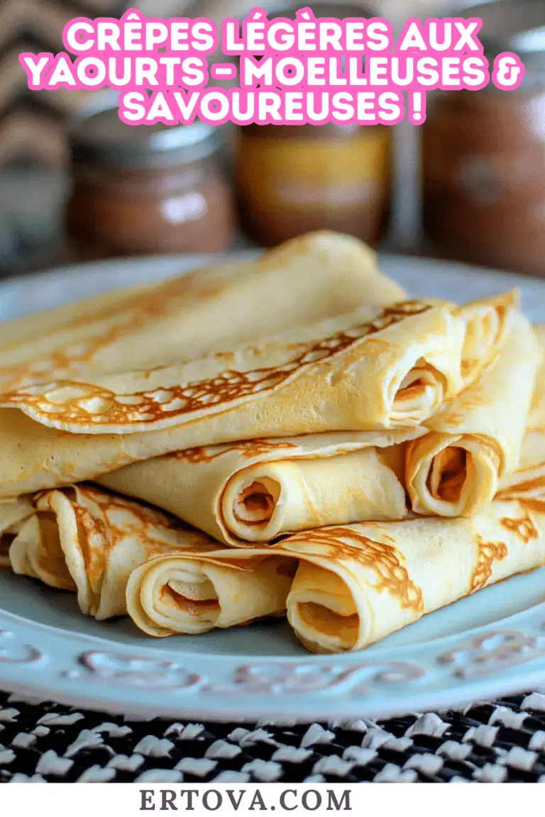 Crêpes Légères aux Yaourts – Moelleuses & Savoureuses !