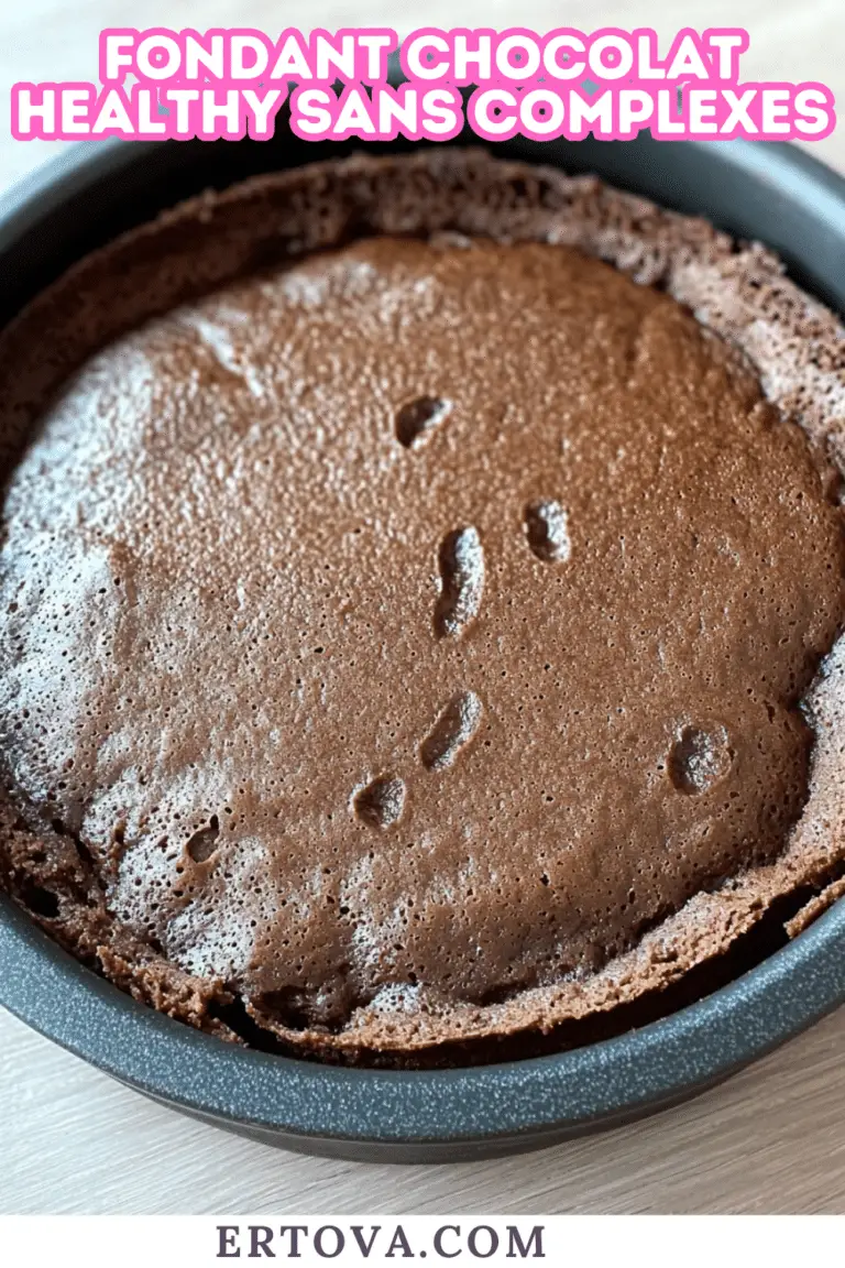 Fondant Chocolat Healthy Sans Complexes : Gourmandise Intense, Zéro Culpabilité ! 