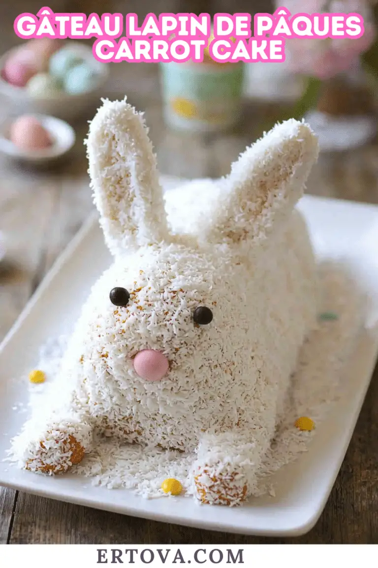 Gâteau Lapin de Pâques carrot cake