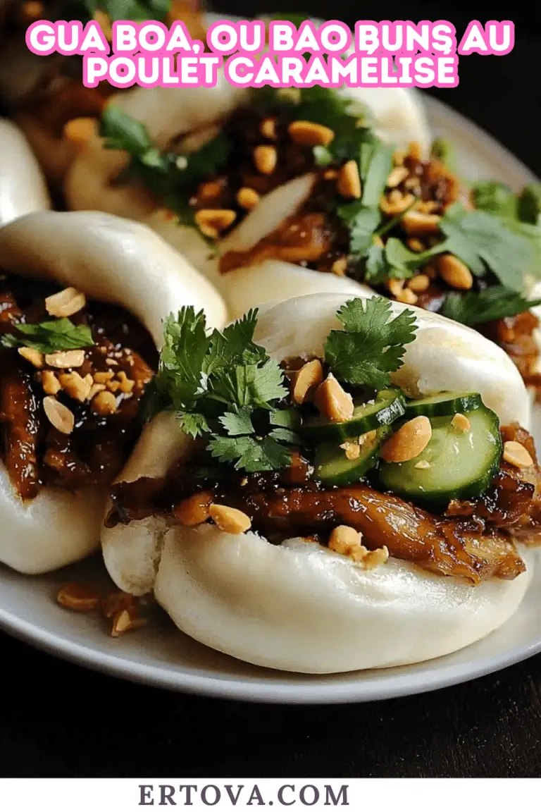 Gua Bao ou Bao Buns au Poulet Caramélisé : Un Délice Asiatique Fait Maison