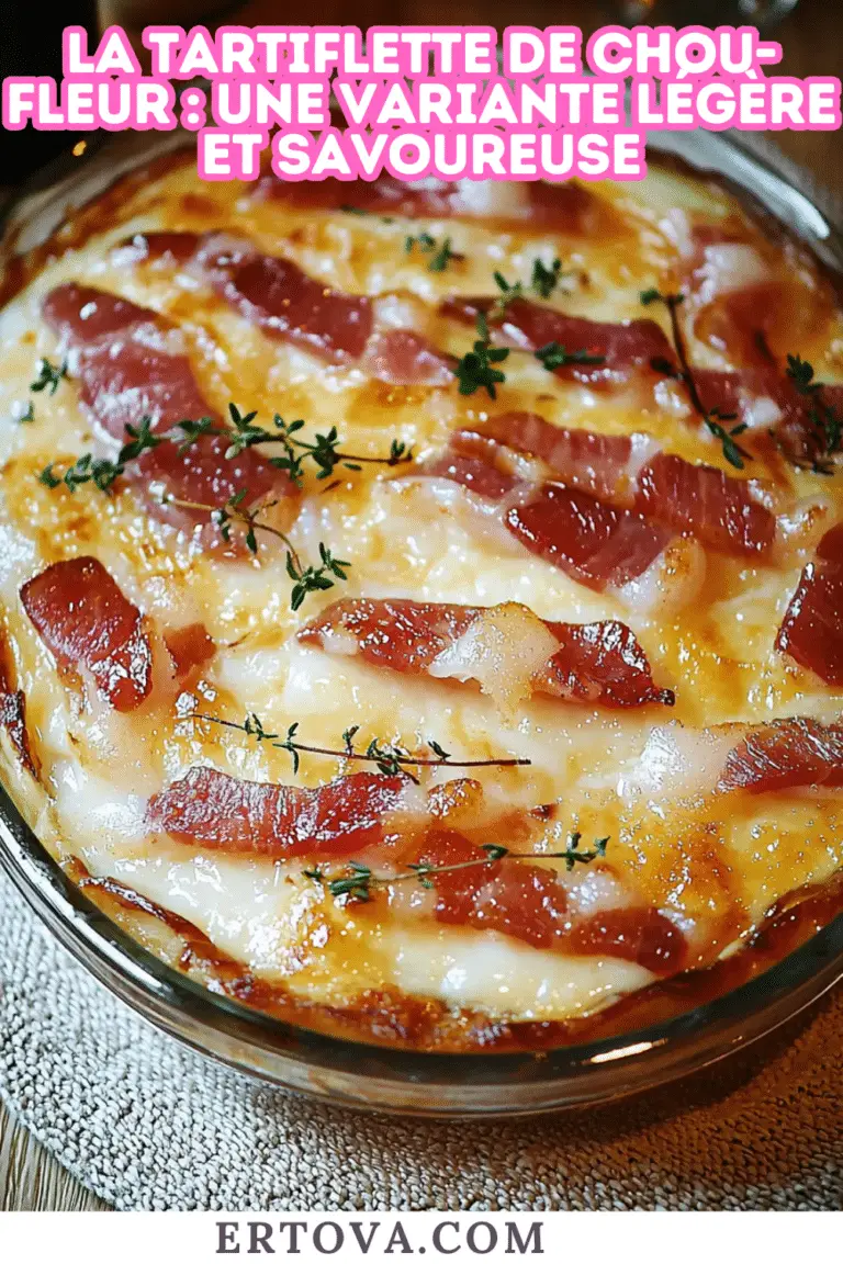 Tartiflette de Chou-Fleur : Une Variante Légère et Savoureuse