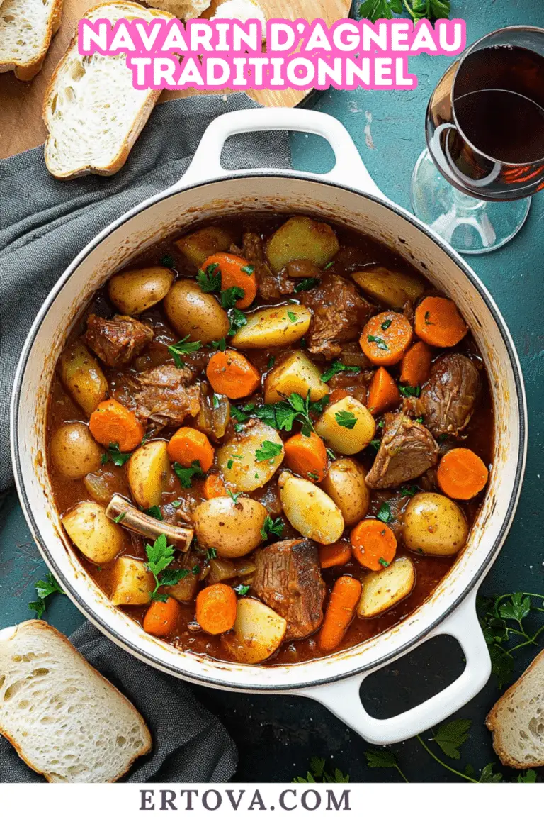 Navarin d’Agneau Traditionnel : Un Plat Réconfortant et Savoureux