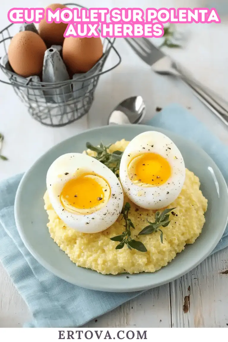 Œuf Mollet sur Polenta aux Herbes : Un Délice Réconfortant