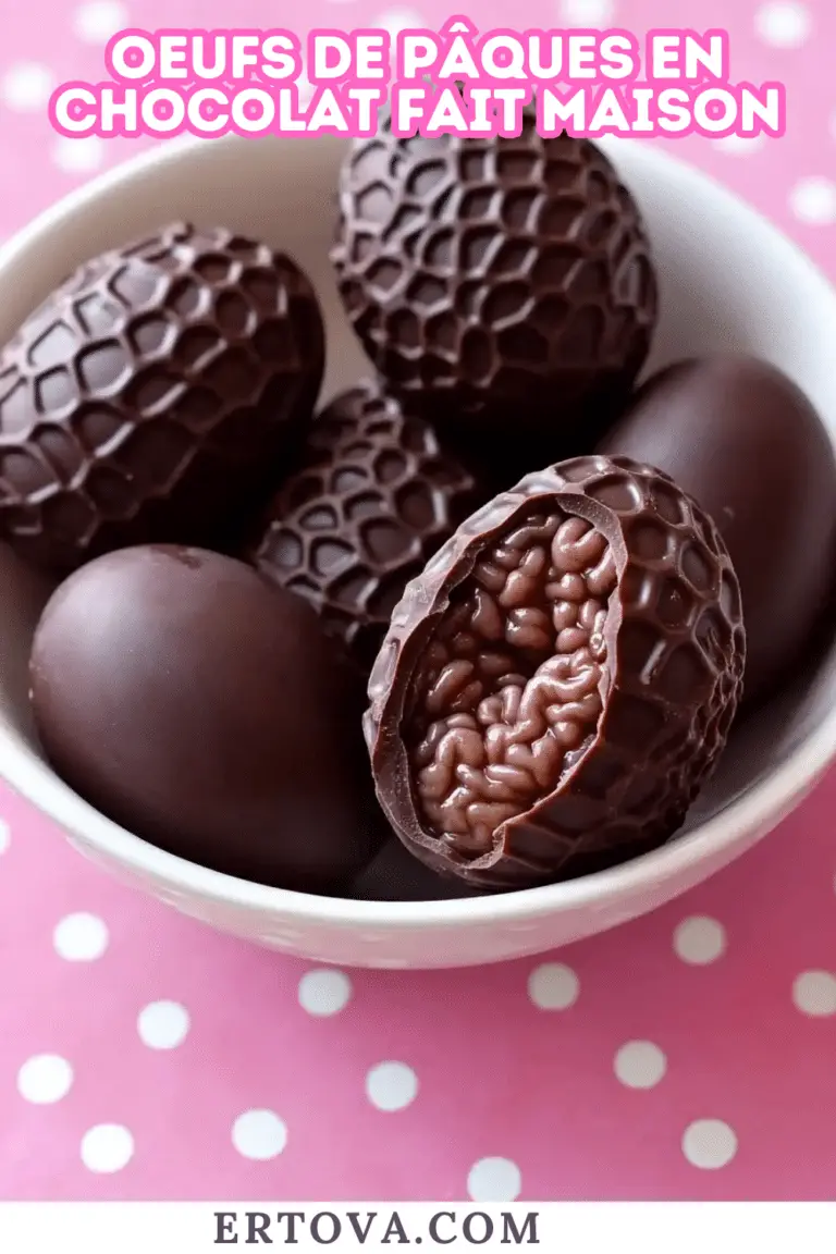 Oeufs de Pâques en chocolat fait maison – DIY tutoriel pas à pas
