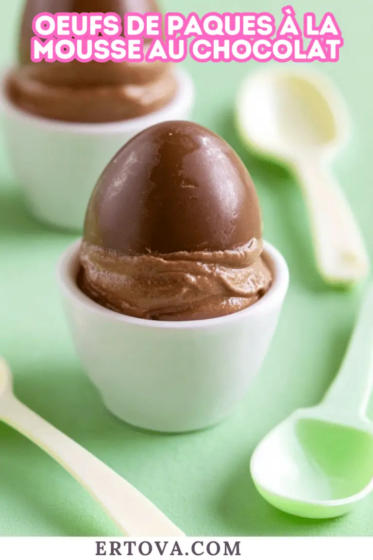 Oeufs de paques à la mousse au chocolat