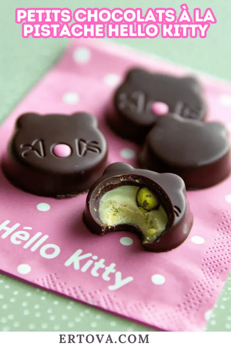 Petits chocolats à la pistache Hello Kitty