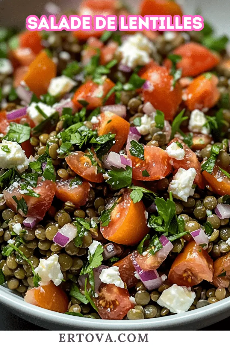 SALADE DE LENTILLES 