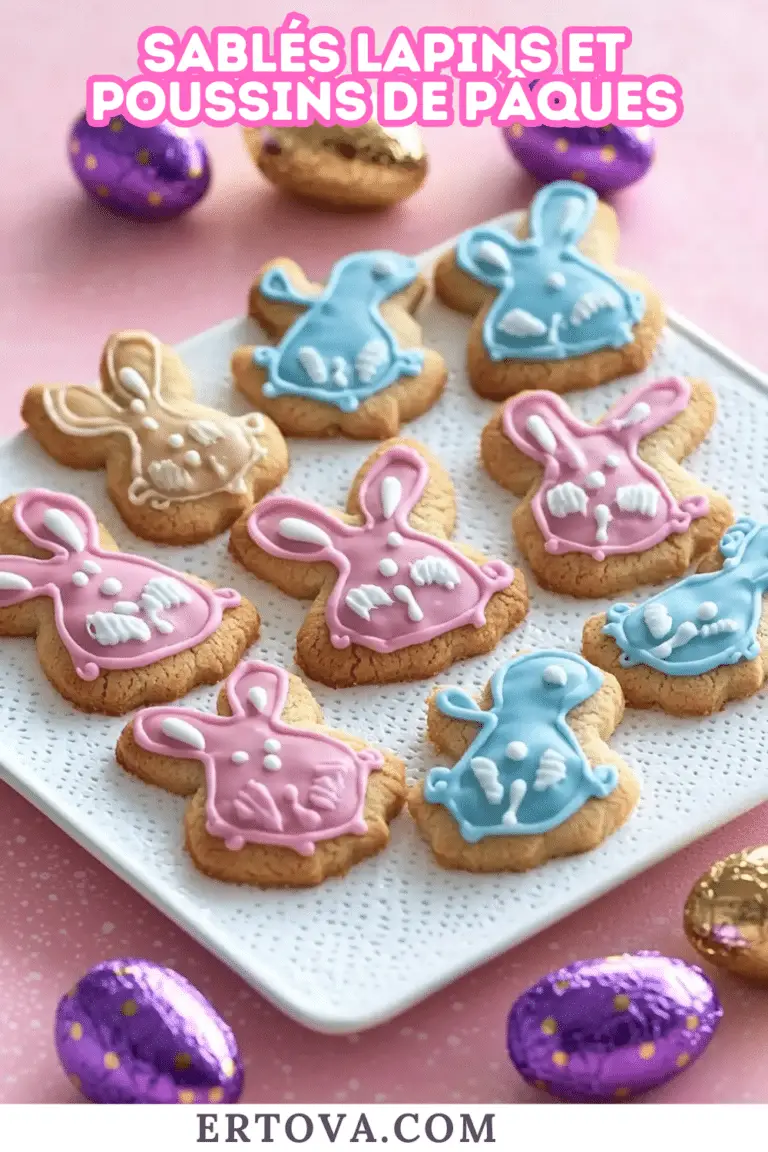 Sablés lapins et poussins de Pâques