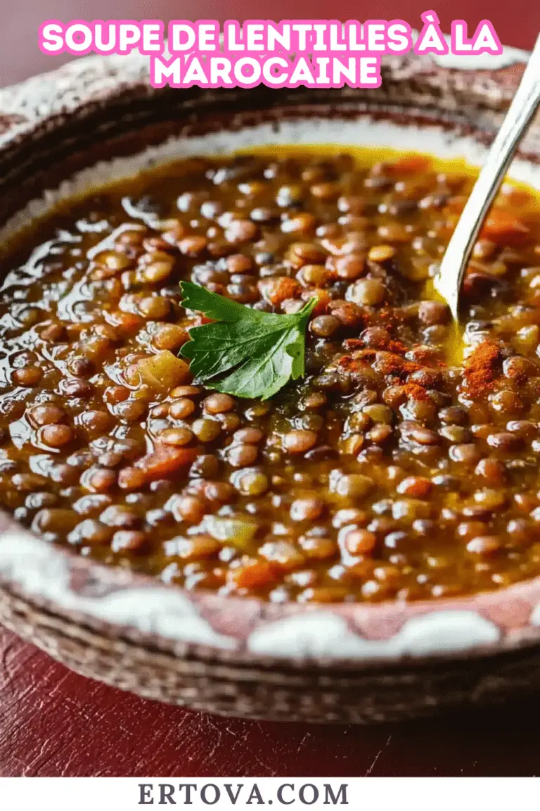 Soupe de Lentilles à la Marocaine : Un Voyage Épicé et Réconfortant