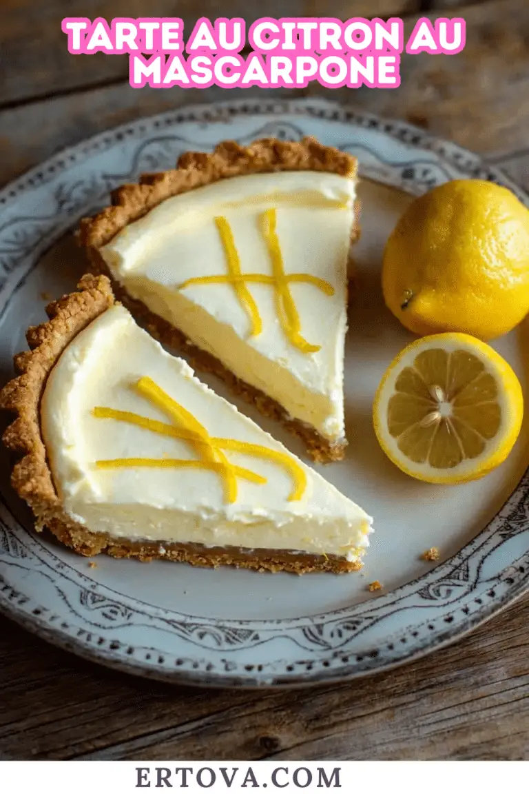 TARTE AU CITRON AU MASCARPONE