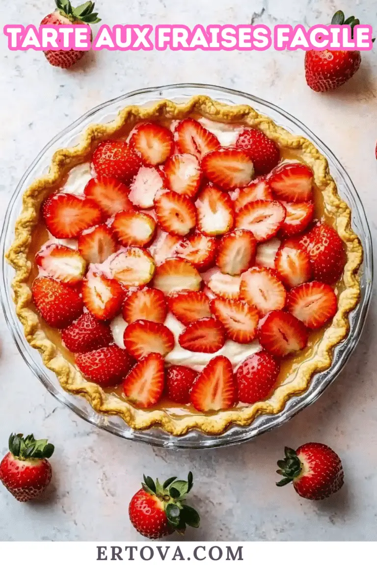 Tarte aux fraises facile