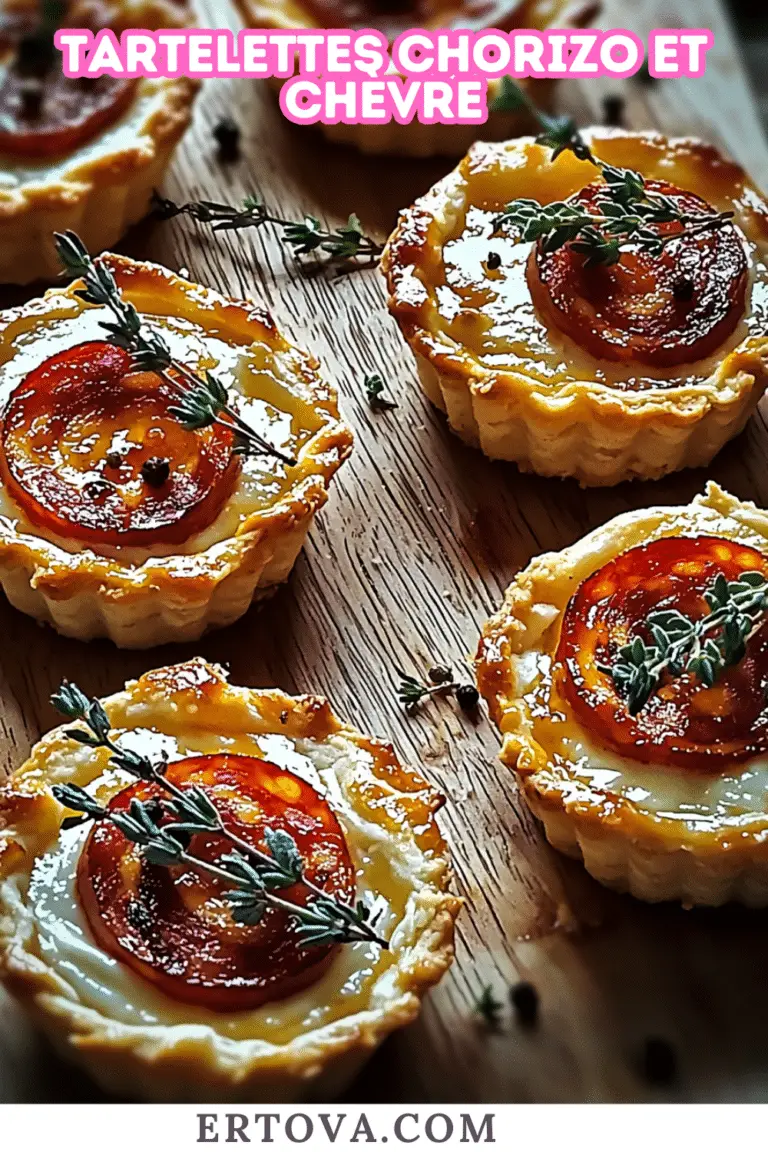 Tartelettes Chorizo et Chèvre : Un Duo de Saveurs Ensoleillées