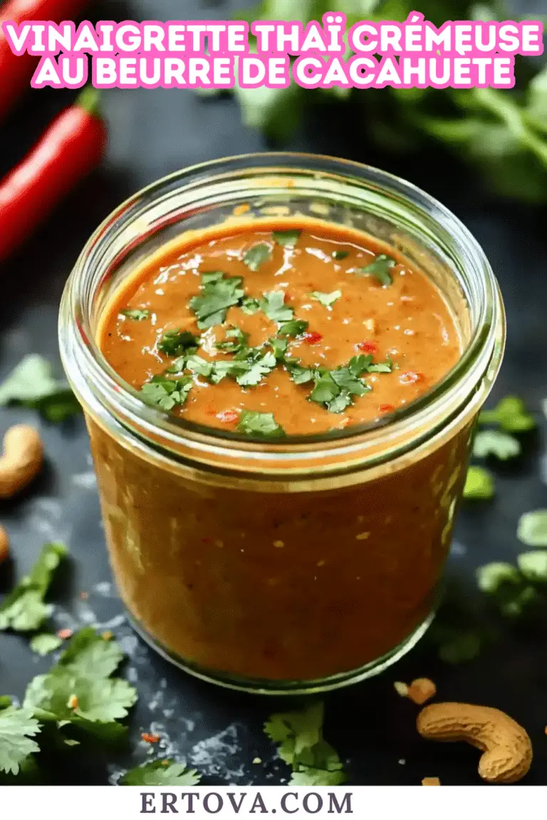 Vinaigrette Thaï Crémeuse au Beurre de Cacahuète : Le Secret pour des Salades (et Bien Plus !) Irrésistibles !