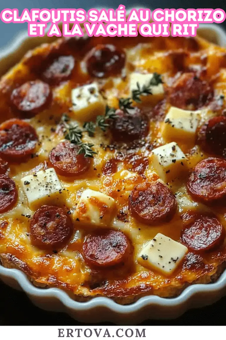 Clafoutis Salé au Chorizo et à la Vache qui Rit