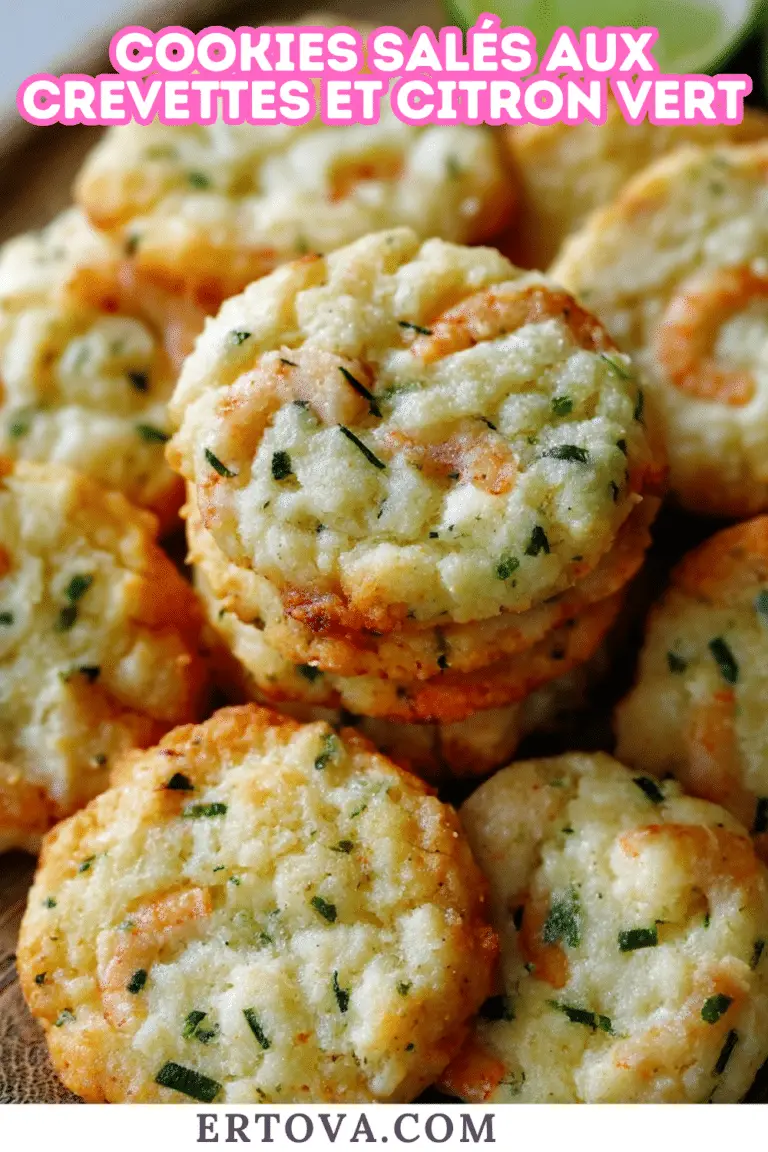 Cookies salés aux crevettes et citron vert